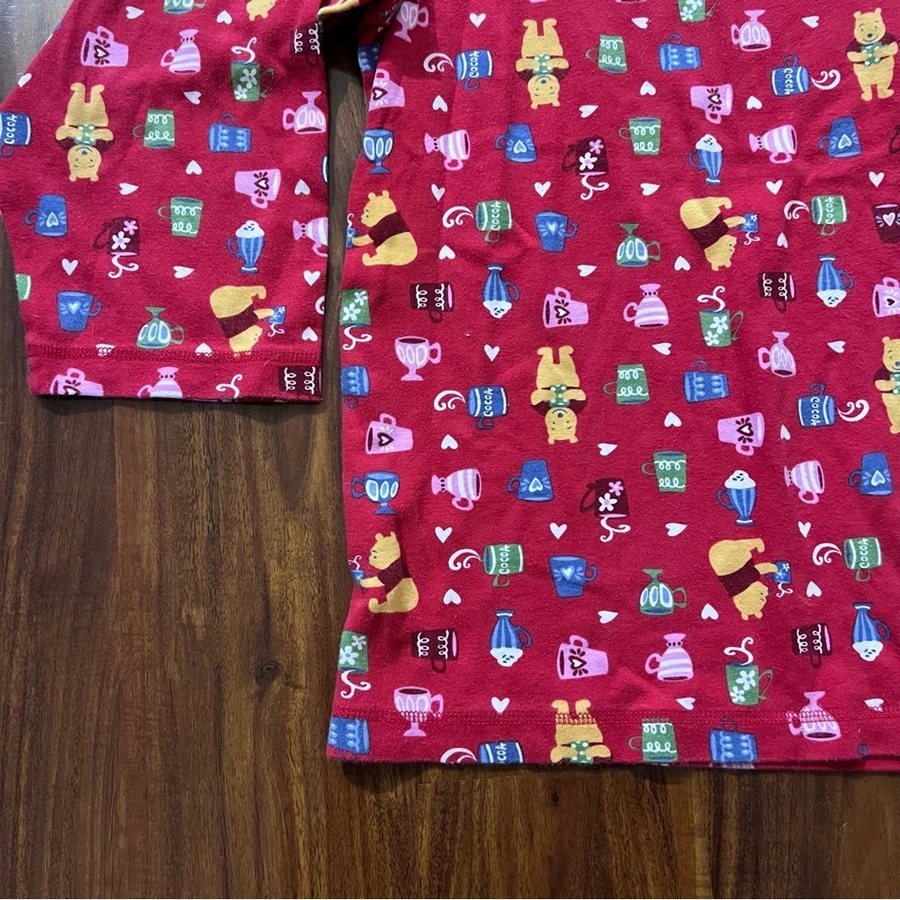 Vintage Disney Store Winnie the Pooh Red Pajama Set size large/XL - Picture 3 of 12